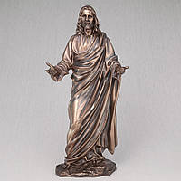 Статуетка Veronese Ісус Христос 30х12 см полістоун з бронзовим покриттям 73870A4