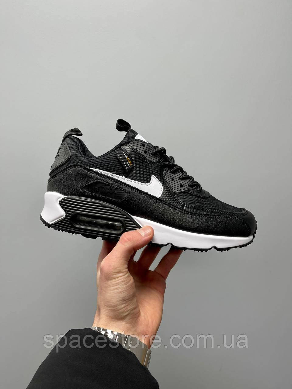 Чоловічі Кросівки Nike Air Max 90 Surplus 'Black' шкіряні найк аір макс чорні