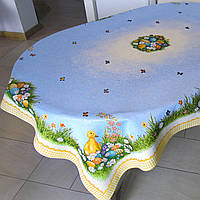 Пасхальные гобеленовые скатерти на квадратный и прямоугольный стол с люрексом праздничная скатерть на стол