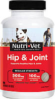 Жевательные таблетки для суставов Связки и Суставы 1-й уровень Nutri-Vet Hip & Joint Regular Strength 180таб