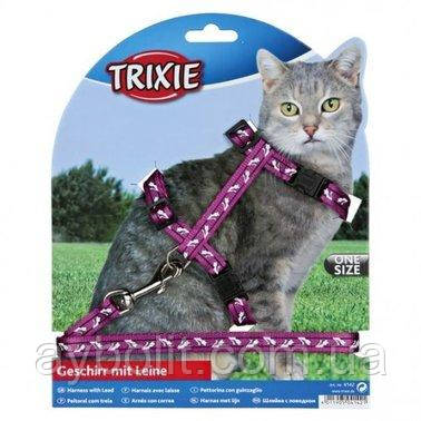 Повідець +шлея Trixie для кішок 27-46 см 10 мм арт.4142 (4011905041421) (Колер уточнейте)