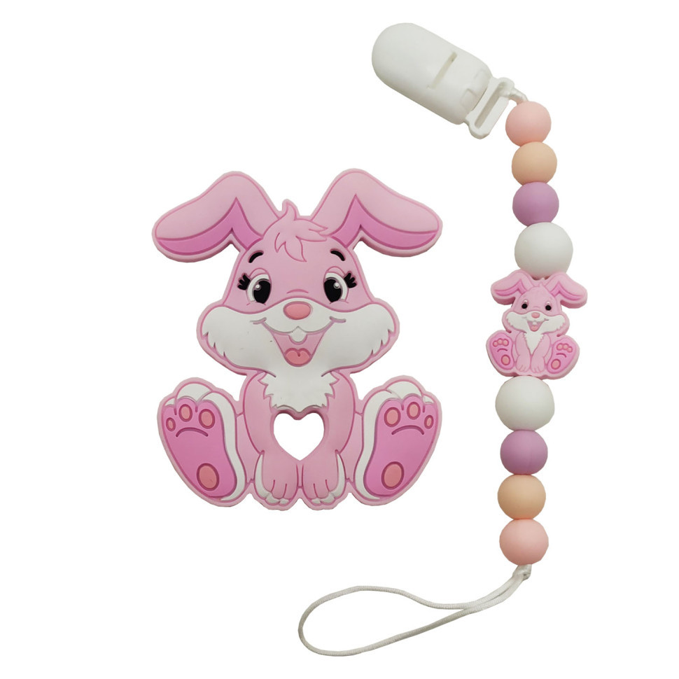 Прорізувач WD210921 Зайчик силіконове намисто, фото 1