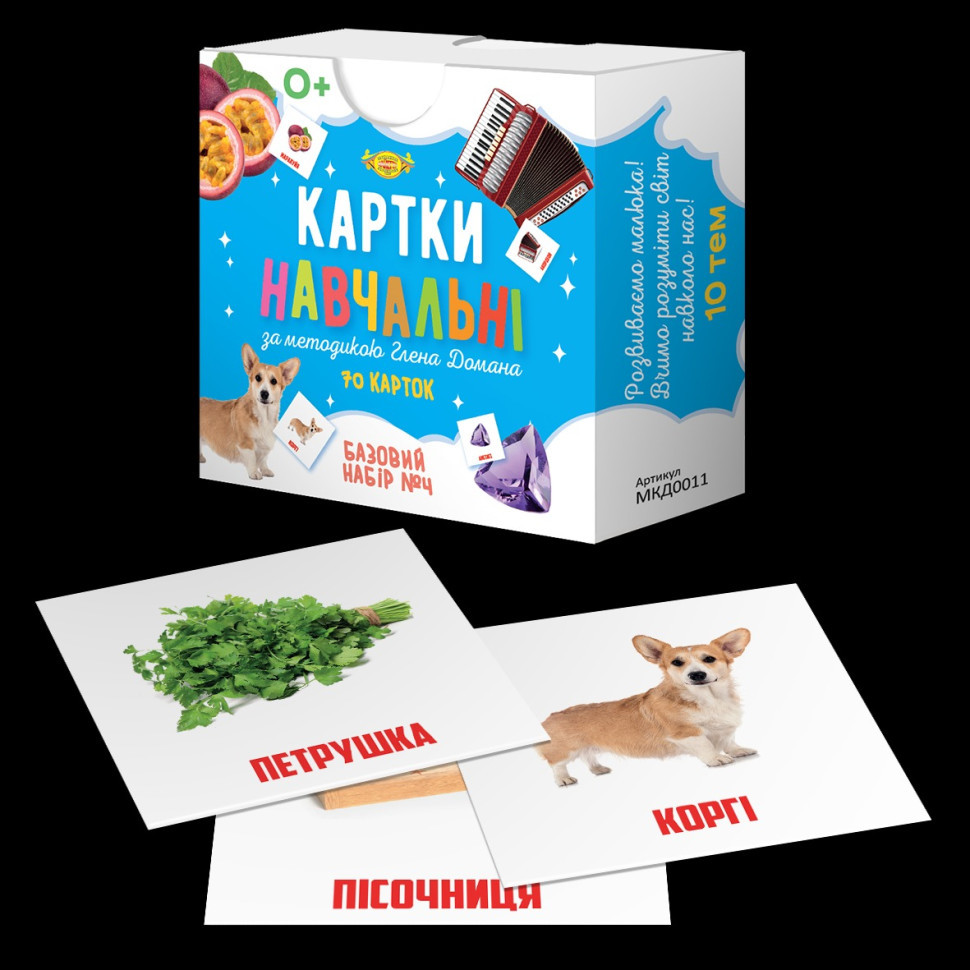 Картки навчальніі Глена Домана №4 Майстер MKD0011 рус, фото 1