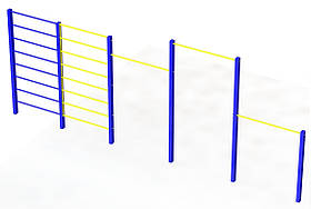 Турнік потрійний комбінований SiverSport KID647