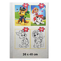 Пазли + розмальовка Trefl 43003 (BABY MAXI) - "Команда щенячого патруля" /10+10 елм, фото 3