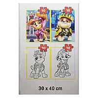 Пазли + розмальовка Tref 43004l (BABY MAXI) - "Веселий патруль" /10+10 елм, фото 3