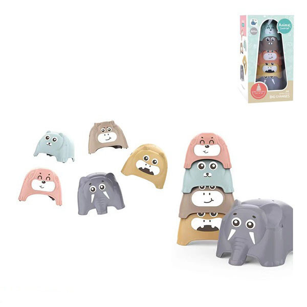 Іігра mebelime шка для купання 666-01 Логііка пііраміідка тварини, фото 1