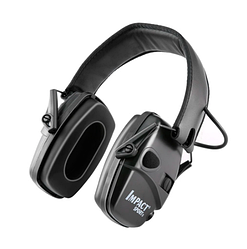 Навушники активні стрільцеві шумозаглушувальні захисні Impact Sport чорні