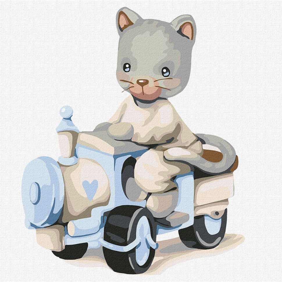 Картина mebelime  mebelime  за номерами "Маленький машинііст" іідейка KHO2397 30х30 см, фото 1