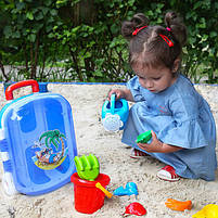 Набіір для гри в піісочниціі ТехноК 6009TXK у валіізіі, фото 2