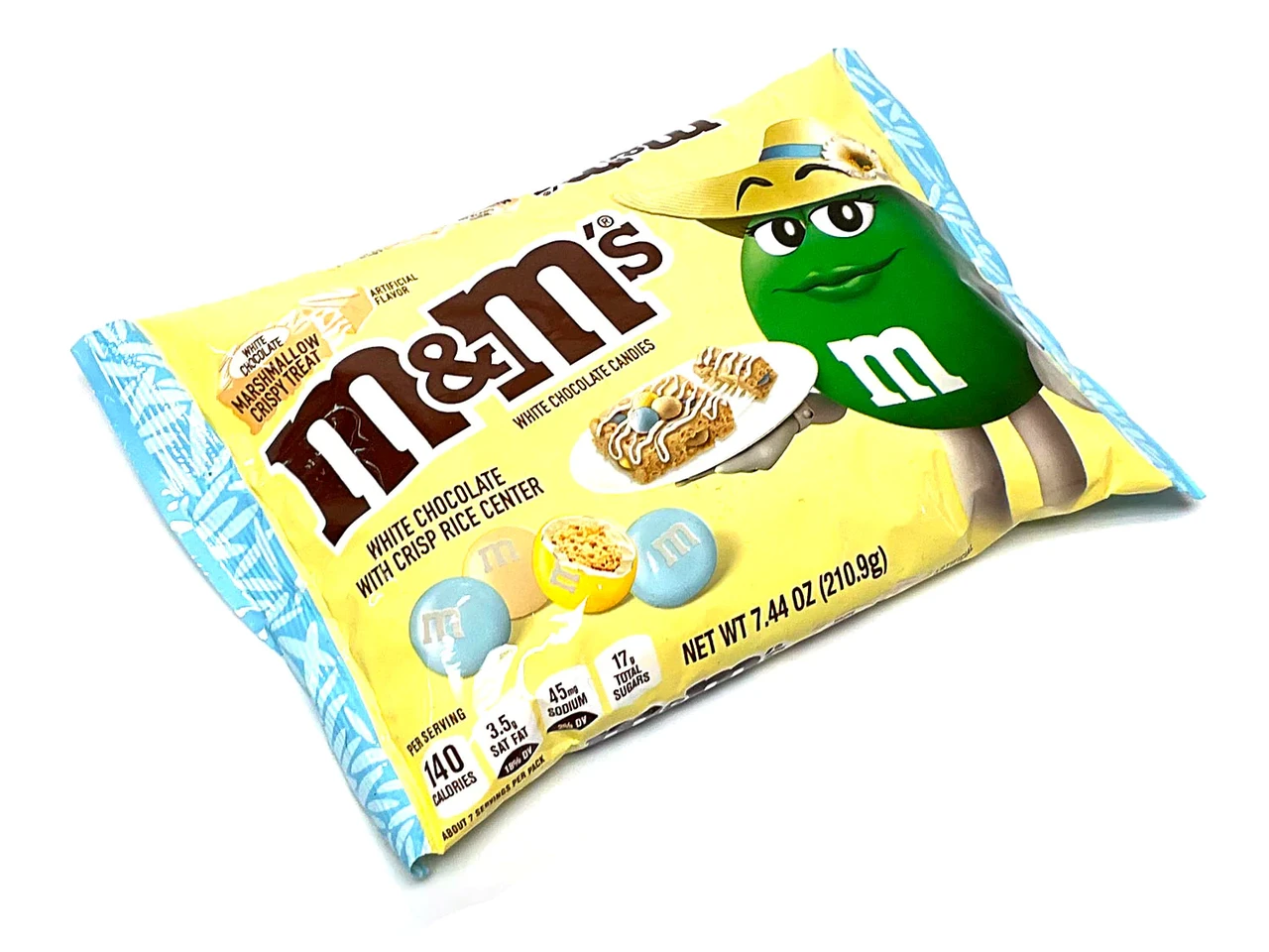 Драже M&M's White Chocolate with Crisp Rice Center 210.9g, фото 1