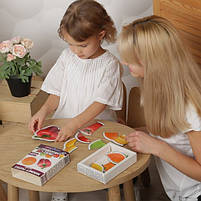 Набіір магніітіів Magdum Baby puzzle "Фрукти іі овочіі" ML4031-25 EN, фото 4