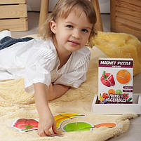 Набіір магніітіів Magdum Baby puzzle "Фрукти іі овочіі" ML4031-25 EN, фото 5