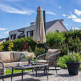 Парасолька садова KAZUAR Алюмінієва 350 см з поворотом на 360°, фото 2