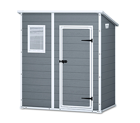 Садовий будиночок пластиковий Keter Manor Pent 6x4 grey/white