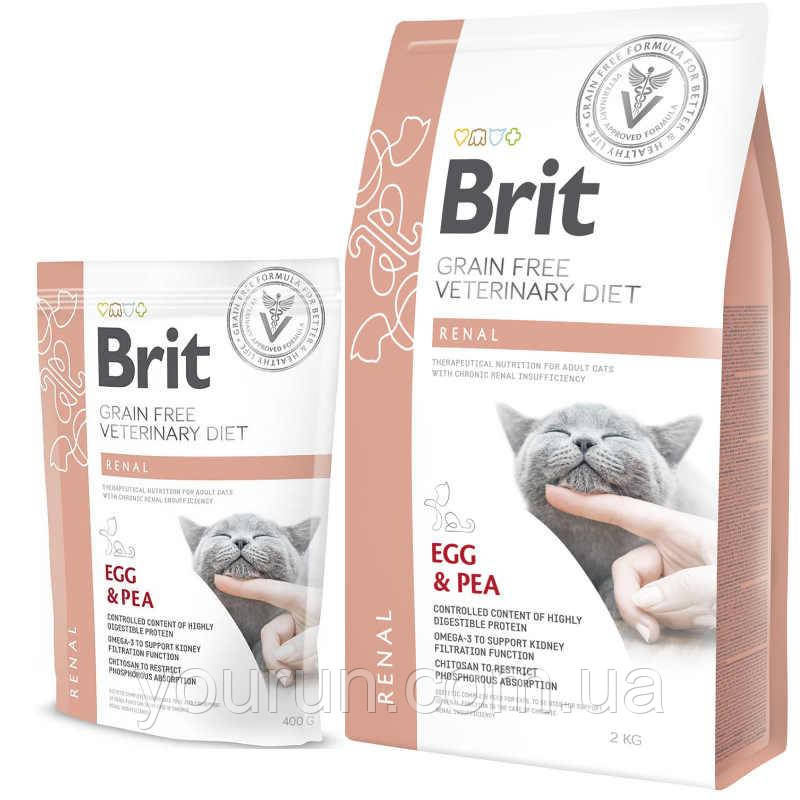 Brit (Брит) Veterinary Diet Cat Grain free Renal Беззерновая дієта при хронічній нирковій недостатності 2кг, фото 1