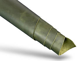 Шкіра натуральна Крейзі Хорс AN т.1,4-1,6мм ВОРОТ колір хакі