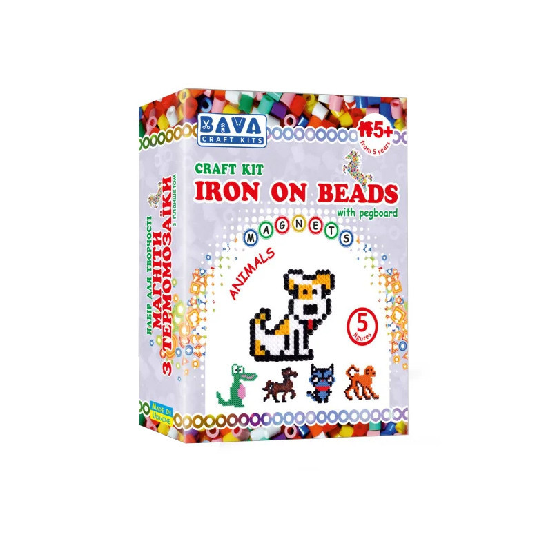 Набір mebelime для творчості Магніти з термомозаїки "Тварини" УМНЯШКА TM-018, фото 1