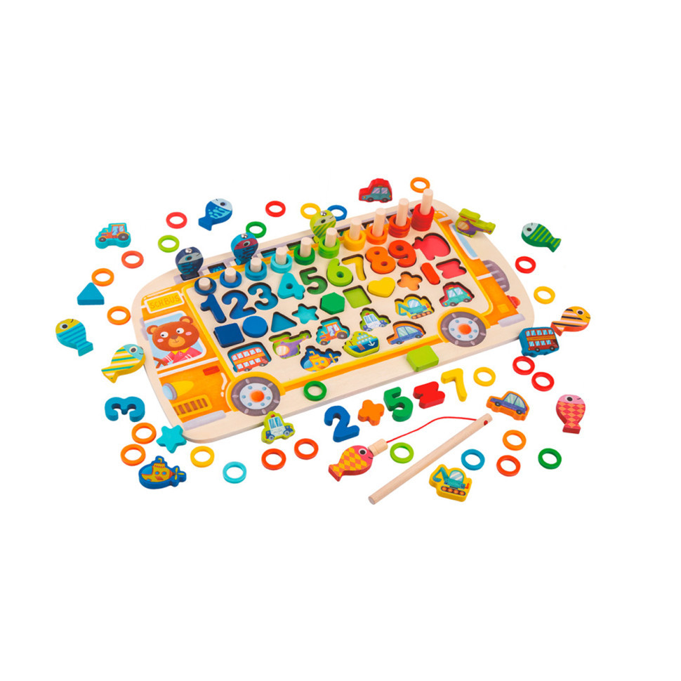 Дерев'яна ігра mebelime шка "Багатофункціональна Досточка" Limo Toy MD 1949, фото 1