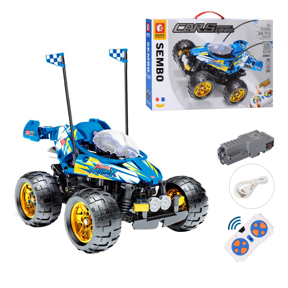 Конструктор mebelime на радіокеруванні "Джип" Bambi 701901 388 деталей, фото 1