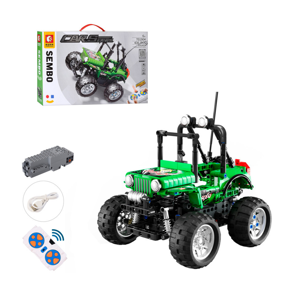 Конструктор  mebelime  на радіокеруванні "Машина" Bambi 701904 436 деталей, фото 1