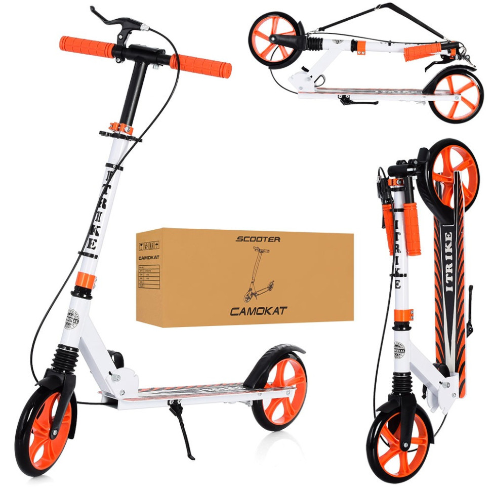 Самокат Дитячий mebelime iTrike SR2-049-1-WOR складний, фото 1