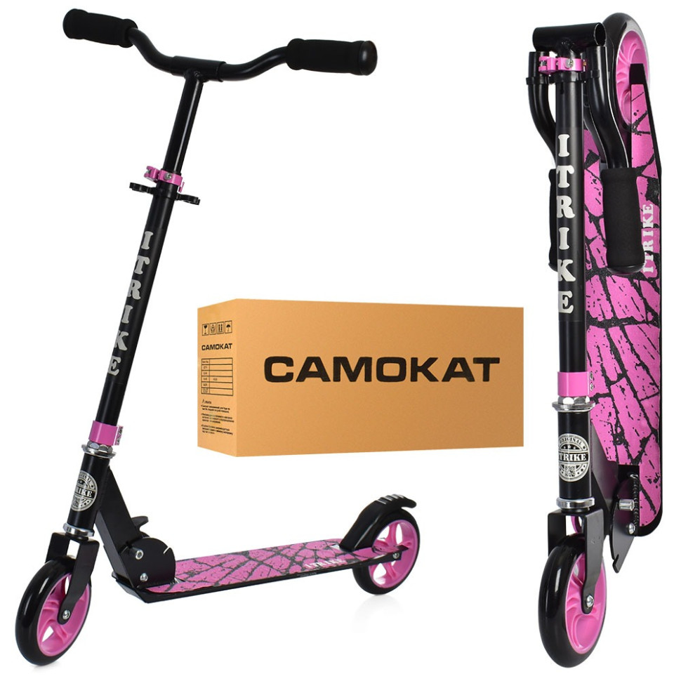 Самокат Дитячий mebelime iTrike SR2-039-8-P складний, фото 1