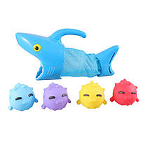 Іігра  mebelime шка для купання 630K акула-пастка 31см, м᾽ячіі-рибки, фото 2