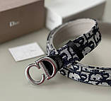 Жіночий брендовий шкіряний ремінь (0115) silver, фото 4