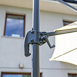 Парасолька садова KAZUAR Алюмінієва 350 см з поворотом на 360°, фото 9