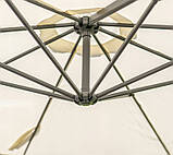 Парасолька садова KAZUAR Алюмінієва 350 см з поворотом на 360°, фото 10