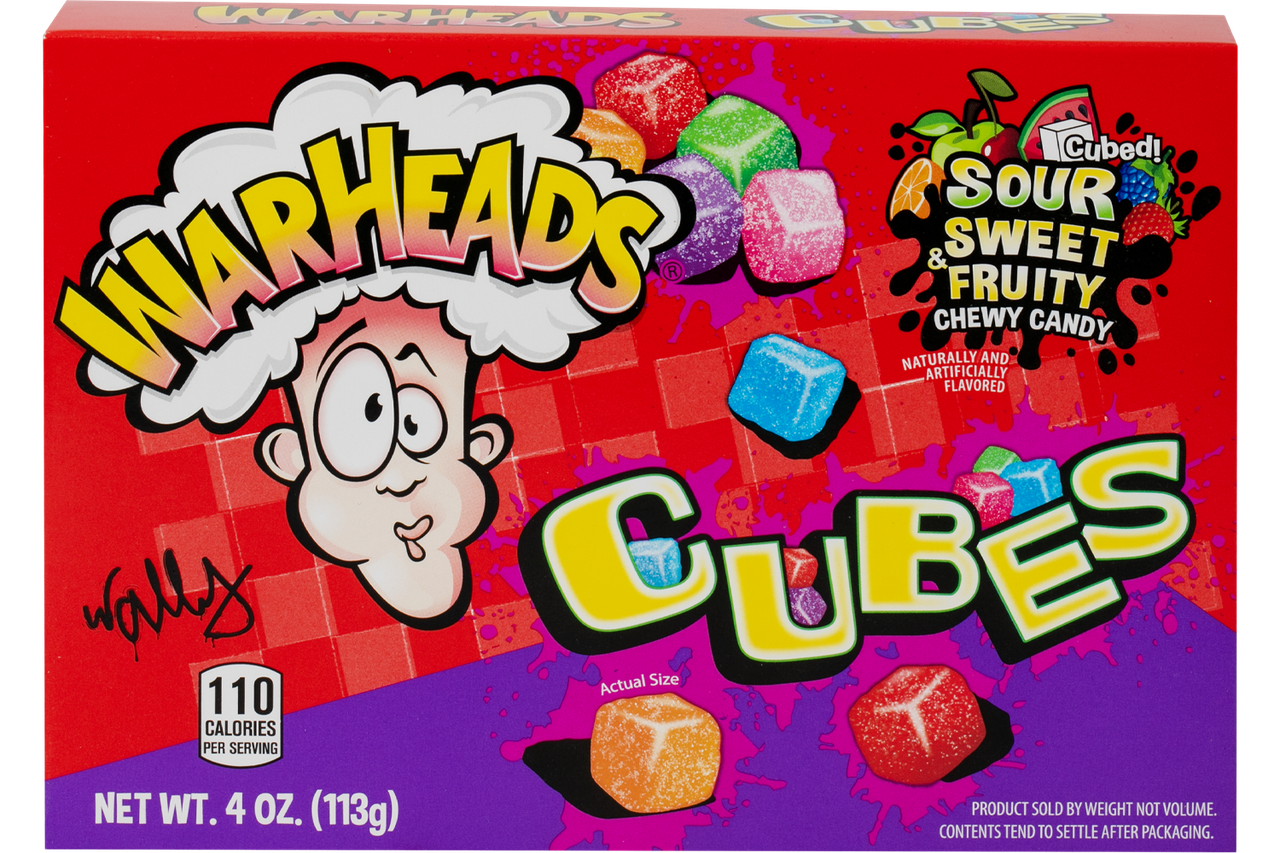Цукерки жувальні WARHEADS Chewy Cubes 113 г