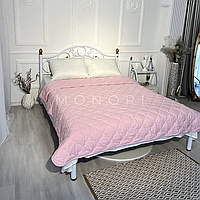 Летнее одеяло Monori Light с натуральным наполнителем розового цвета. Хлопок. Гипоалергенное. Размер 200х215