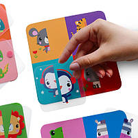 Настіільна гра mebelime mebelime для діітей Картинки-половинки: тварини іі кольори VT2100-09, фото 2