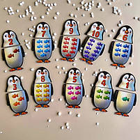 Дерев'яний пазл-вкладиш "Пінгвінчики" Ubumblebees (ПСД164) PSD164 рахунок, фото 5