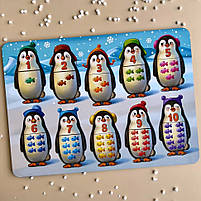 Дерев'яний пазл-вкладиш "Пінгвінчики" Ubumblebees (ПСД164) PSD164 рахунок, фото 6