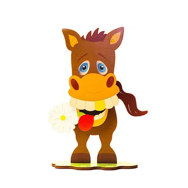 Дитячий mebelime конструктор mebelime "Конячка" 172216 дерев'яний, фото 1