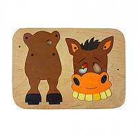 Дитячий mebelime конструктор mebelime "Конячка" 172216 дерев'яний, фото 2