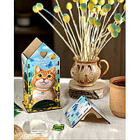 Чайний будиночок "Рудий котик" Ubumblebees (ПСФ156) PSF156 дерев'яний, фото 4