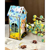 Чайний будиночок "Рудий котик" Ubumblebees (ПСФ156) PSF156 дерев'яний, фото 6