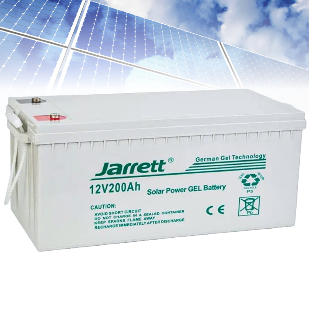 Аккумулятор гелевый для солнечных панелей 12V, 200Ah Jarrett / Батарея ...