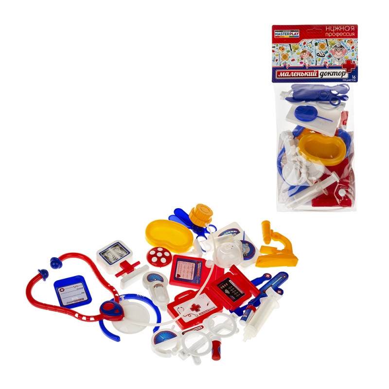 Дитячий mebelime ігровий набір mebelime "Маленький лікар" 1-035 16 деталей, фото 1