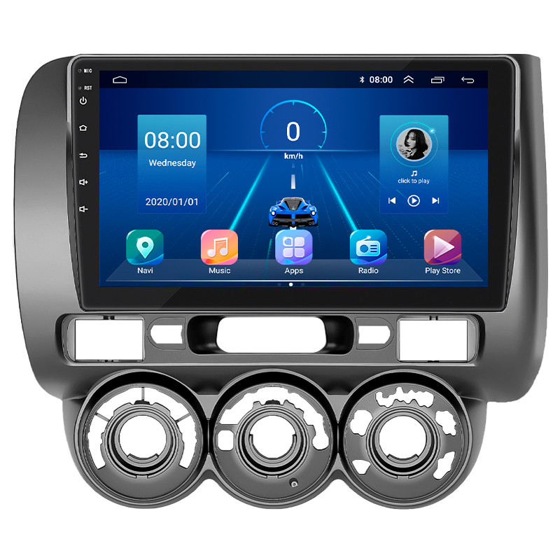 Al Штатна магнітола для Honda Jazz 1 Manual AC 2001-2005 екран 9" 2/32Gb 4G Wi-Fi GPS Top Android, фото 1