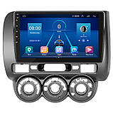 Al Штатна магнітола для Honda Jazz 1 Рестайлінг Manual AC 2005-2008 екран 9" 2/32Gb 4G Wi-Fi GPS Top Android, фото 2