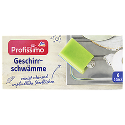 Губки для миття посуду зелені Профіссімо Profissimo geschirrreinger 6szt 12шт/ящ (Код: 00-00010842)