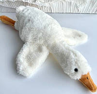 Игрушка обнимашка для сна Гусь 45 см Белая, Мягкая игрушка гусь Икеа, Мягкие пушистые игрушки для девочек