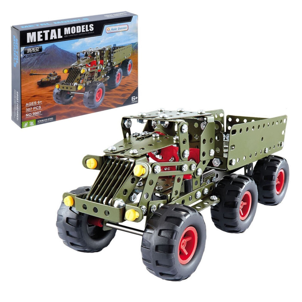 Конструктор  mebelime  металевий "Вантажівка" Aole Gainian 9907, 307 дет, фото 1