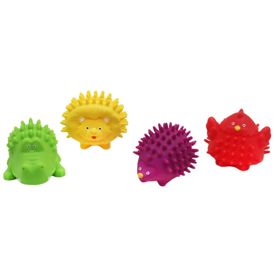 Набір mebelime пищалок "Тварини" Bambi 628-5 з шипиками, фото 1