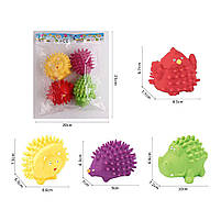 Набір mebelime пищалок "Тварини" Bambi 628-5 з шипиками, фото 3