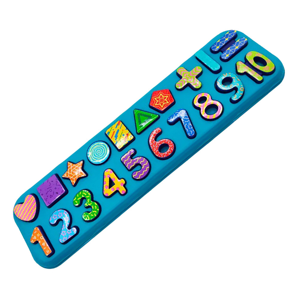 Логіка-вкладиші "Цифри-геометричні фігури" Bambi 555, фото 1